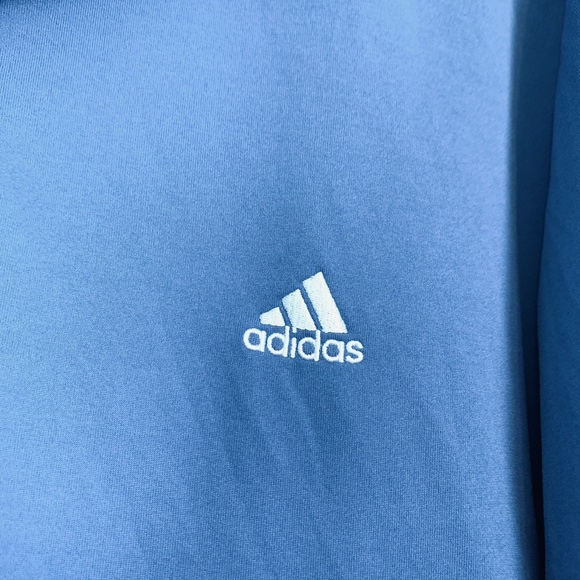 ADIDAS Blue GOLF Short Sleeve Polo Shirt Knit sz L - Picture 5 of 12
